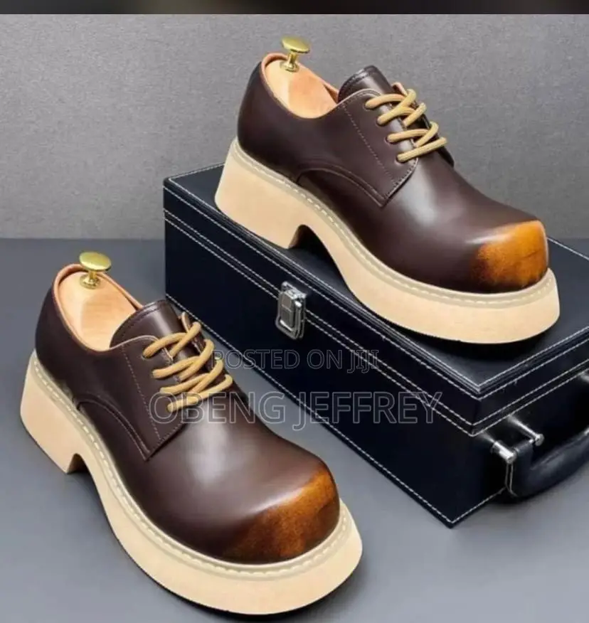 Original Balenciaga Chunky Lace-Up Brown Shoe