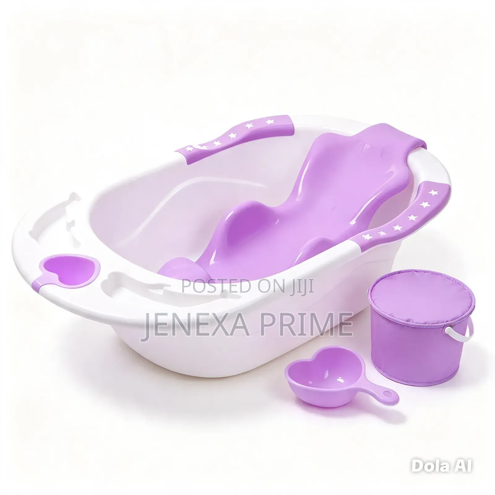 Baby Anti-Slip Big Plastic Bathtub for Toddlers – Purple