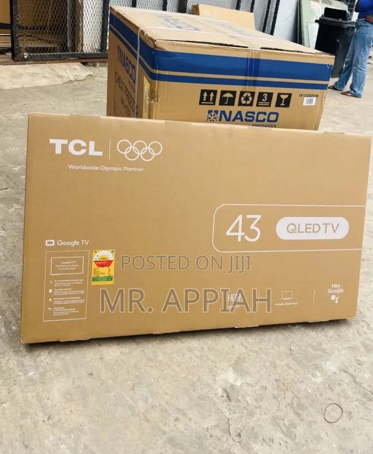 Classic Design TCL 43” Qled 2k Smart Android TV(Black) Remote Control