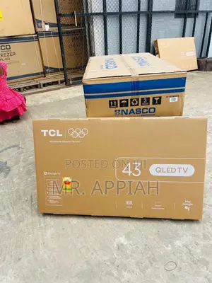 Classic Design TCL 43” Qled 2k Smart Android TV(Black) Remote Control