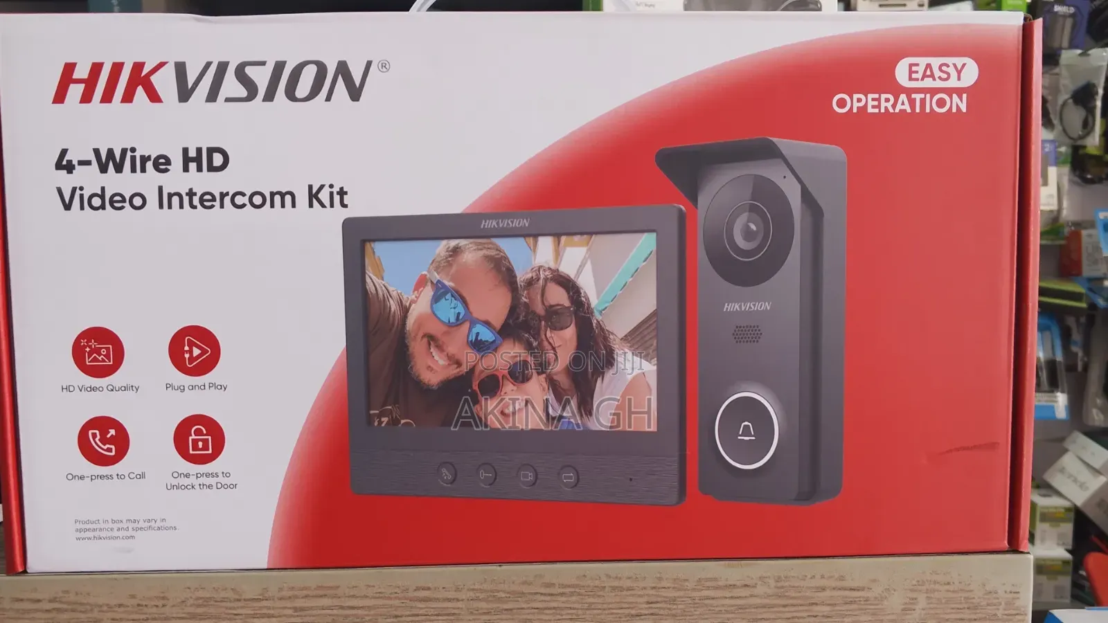 Hikvision 4-Wire HD Video Intercom Kit/ DS-KIS213(B)
