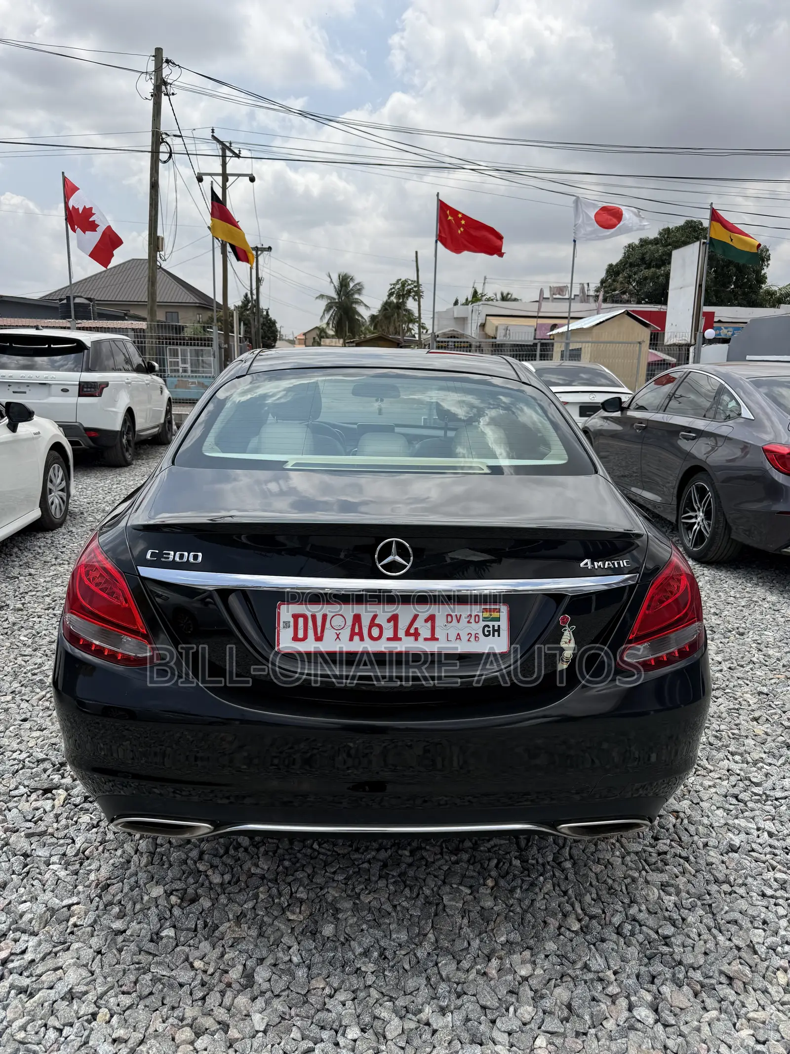 Mercedes-Benz C300 Luxury 4Matic Sedan AWD (2.0L 4cyl 7A) 2016 Black
