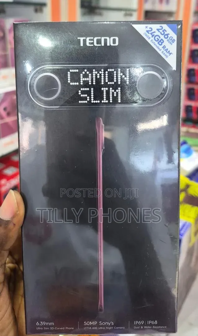 New Tecno Camon Slim 256 GB Black
