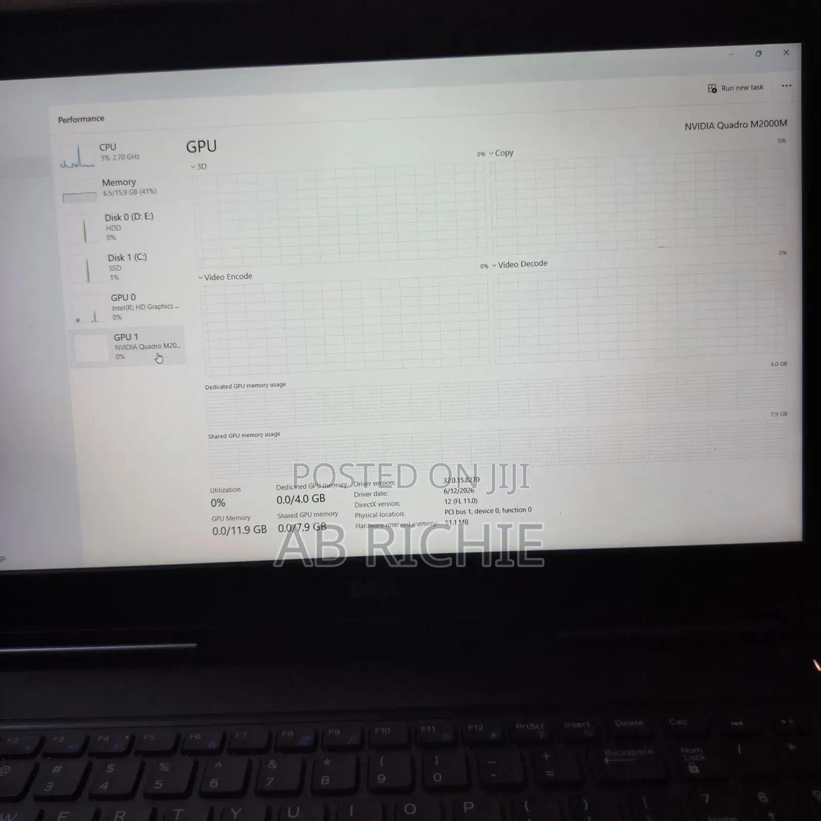 Laptop Dell Precision 7510 16GB Intel Core i7 SSD 128GB