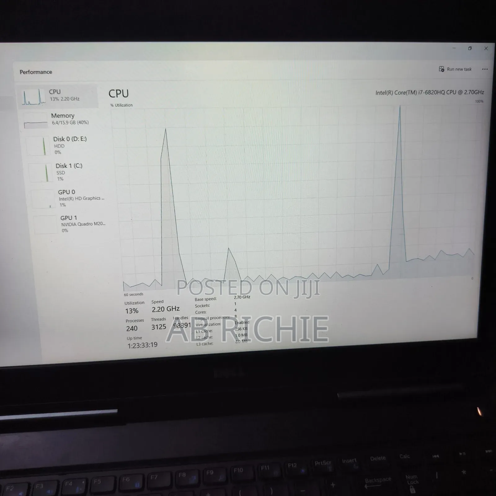 Laptop Dell Precision 7510 16GB Intel Core i7 SSD 128GB