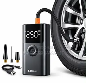 Portable Emergency Vehicle Jump Starter and Tire Inflator