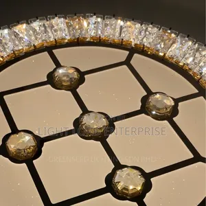 Flush Mounted Crystal Ceiling Light