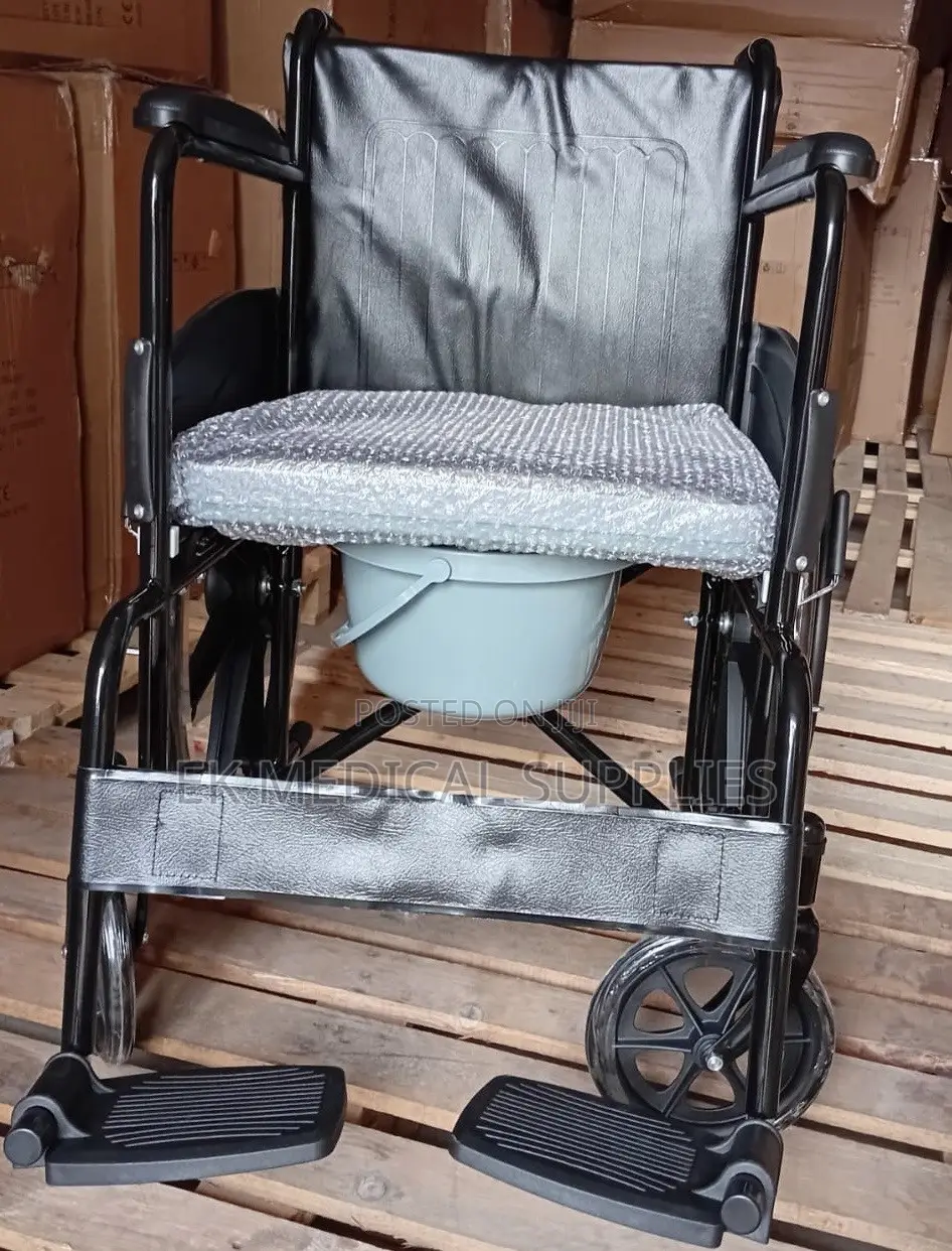 Commode Wheel Chair (Short Back)