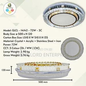 zDS- Sumalian 3color Ceiling Light With Remote Controls