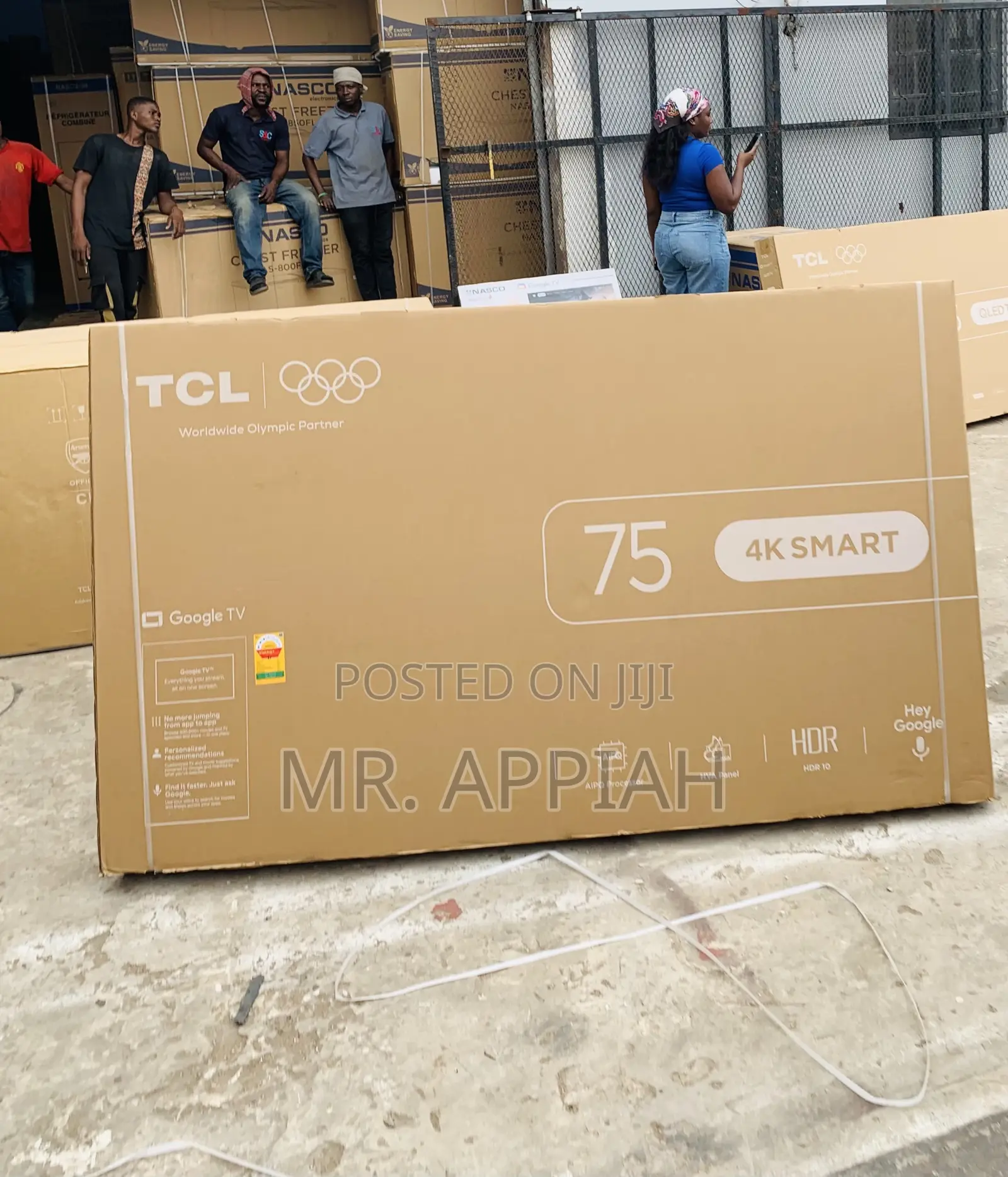 Original TCL 75” Uhd 4k Smart Android Television(Remote Control)