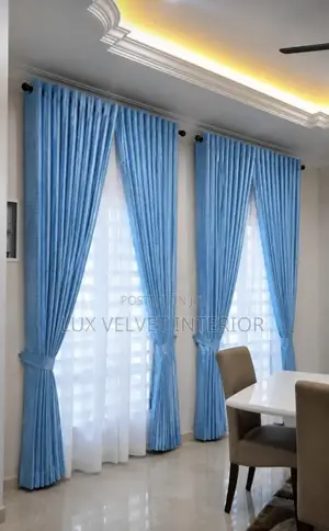 Quality Velvet Window Curtains With Sheer Inner