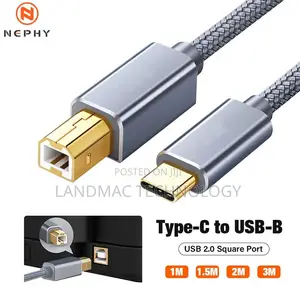 USB C Printer Cable 1 Meters