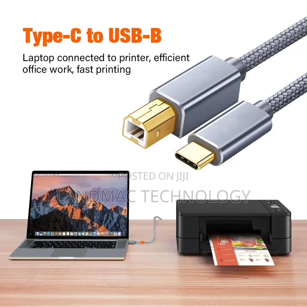 USB C Printer Cable 1 Meters