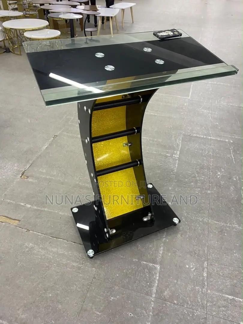 Gold Glass Modern Church Pulpit
