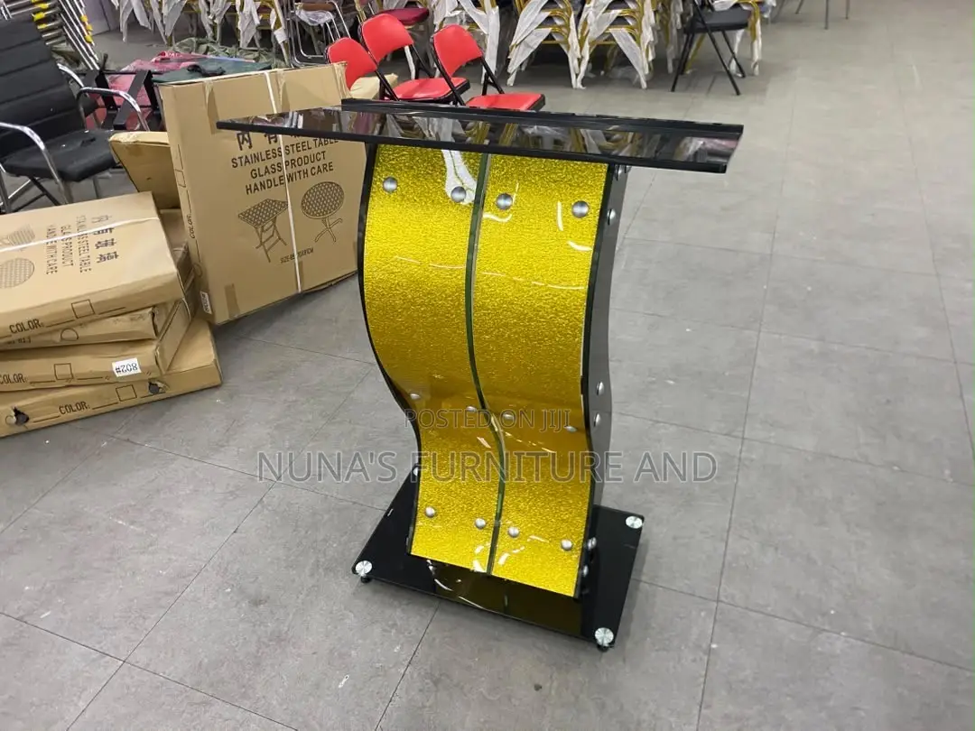 Gold Glass Modern Church Pulpit