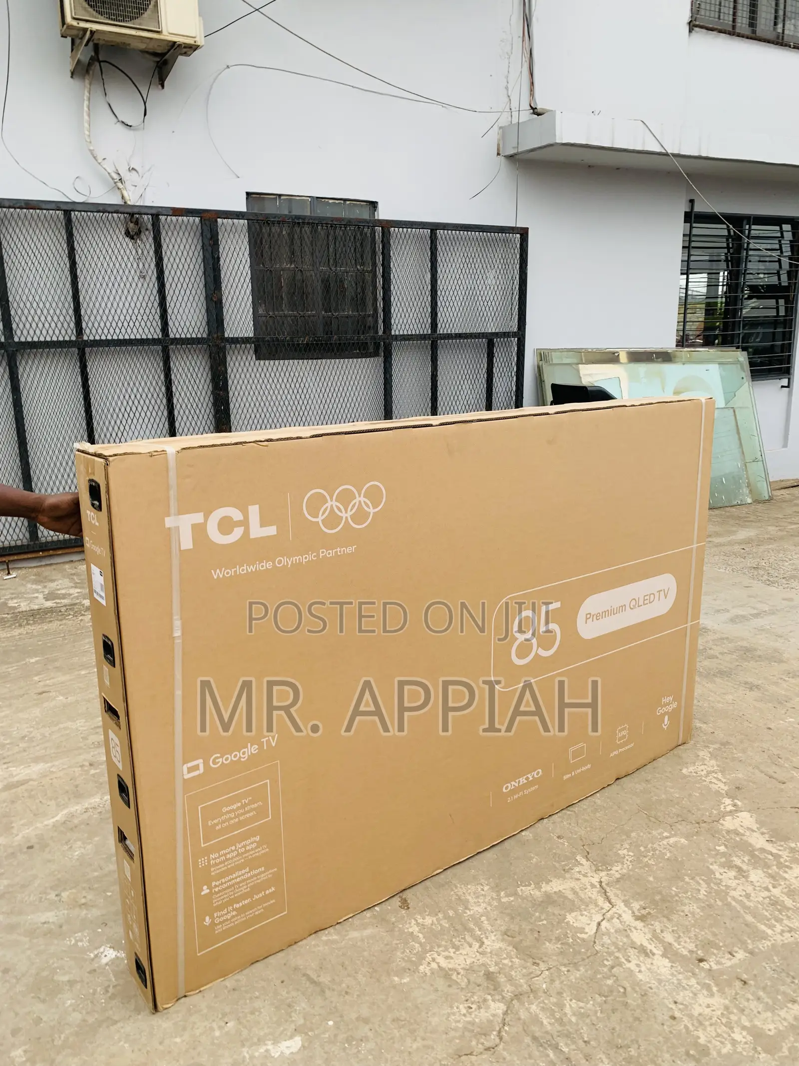 Classic TCL 85” Qled 4k Smart Android Google TV(Remote Control)