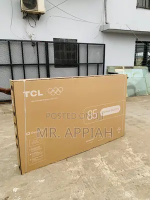 Get Adorable TCL 85” Qled 4k Smart Screen Television(Black).
