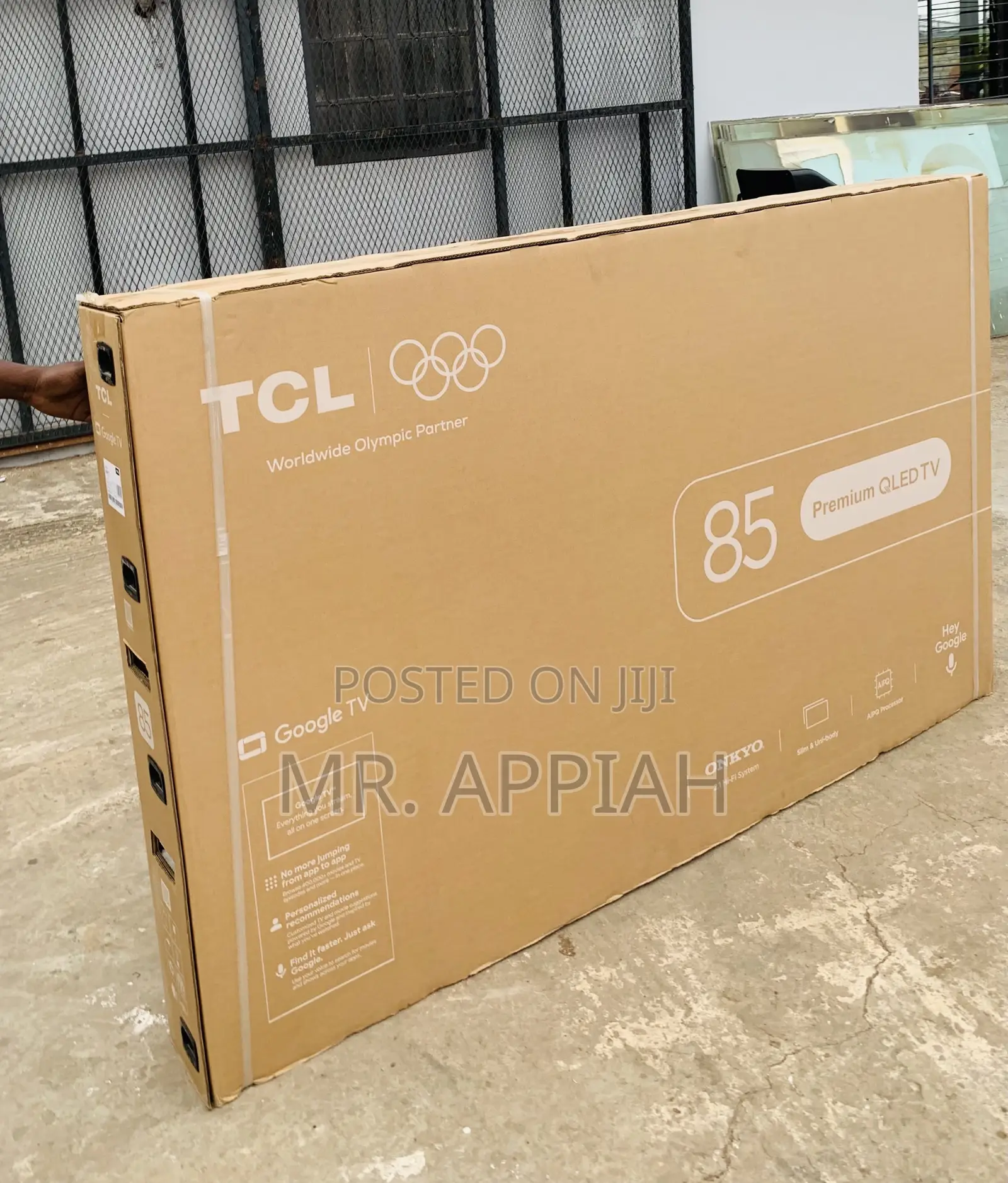 Super Classic TCL 85” Qled 4k Smart Screen TV(Remote)