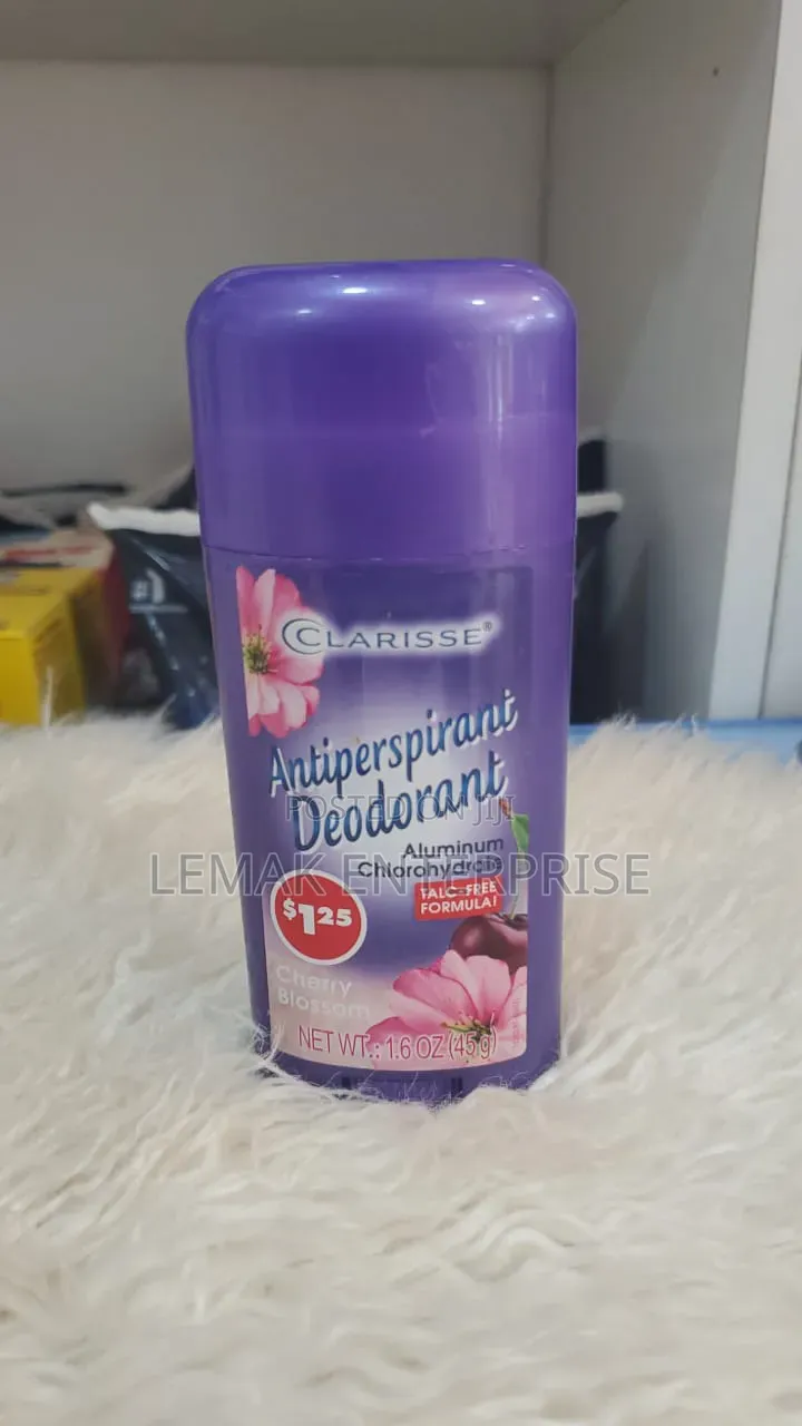 Clarisse Antiperspirant Deodorant in the Cherry Blossom Scent.
