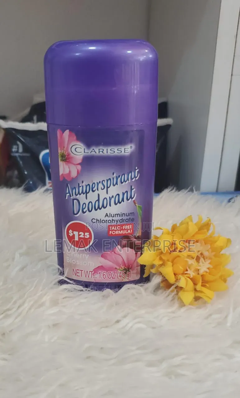 Clarisse Antiperspirant Deodorant in the Cherry Blossom Scent.
