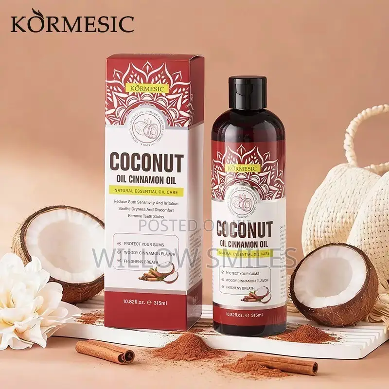 Coconut Oil Cinnamon Oil Mouthwash