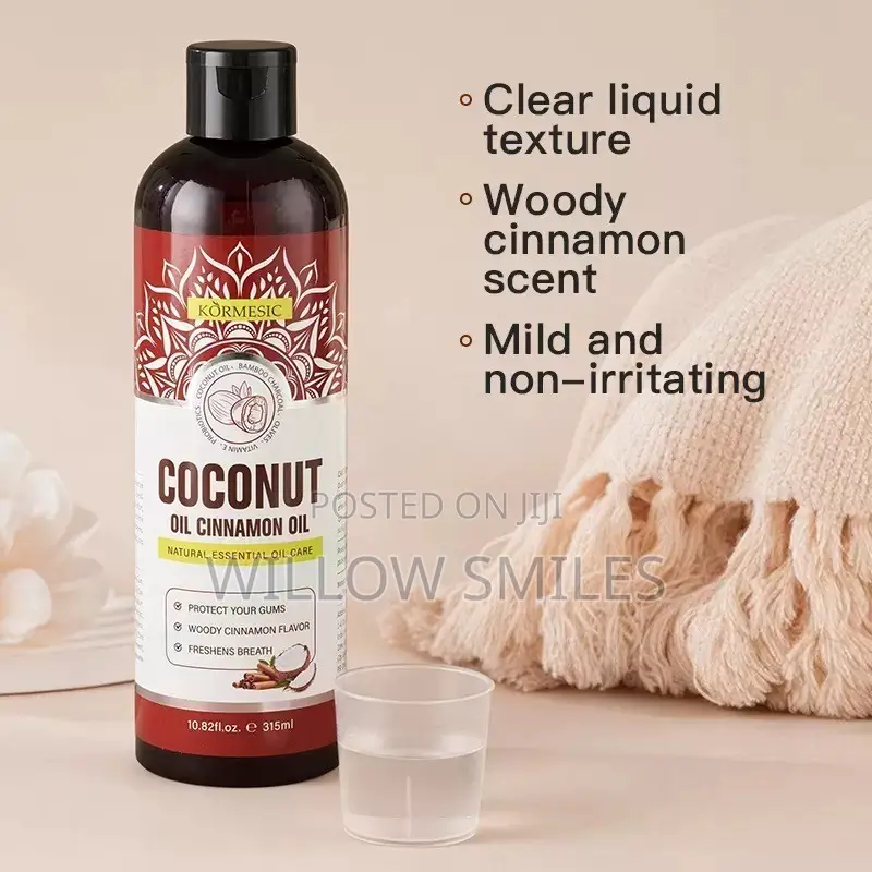Coconut Oil Cinnamon Oil Mouthwash