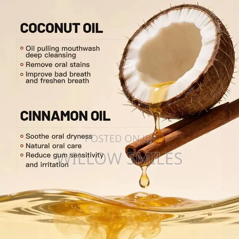 Coconut Oil Cinnamon Oil Mouthwash