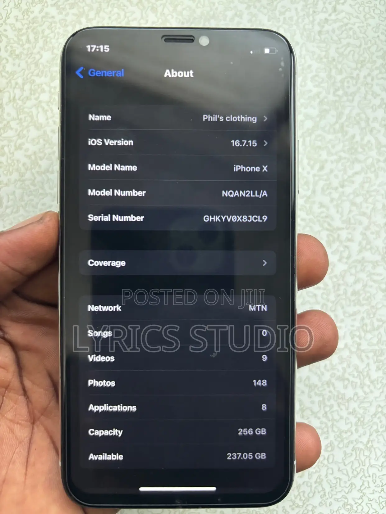 Apple iPhone X 256 GB White
