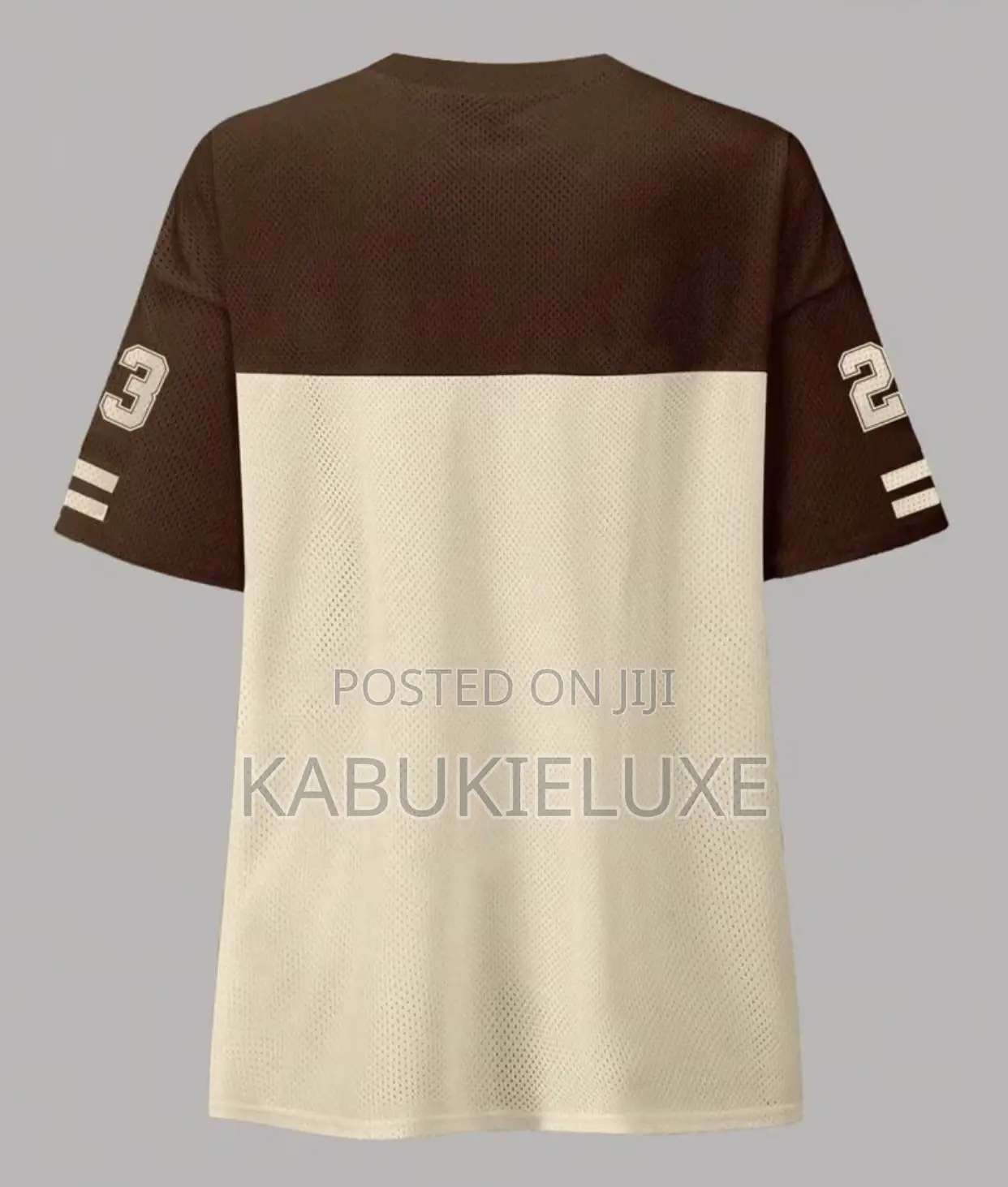 36 Strong Mesh Oversized Jersey Top