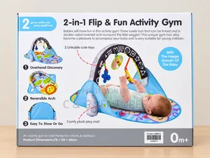 2-in-1 Flip Fun Activity Gym. Dimensions:78×58×40cm