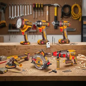 6 in 1 Cordless Tools Combo Kit With 2 42V Batteries -COSLI260496