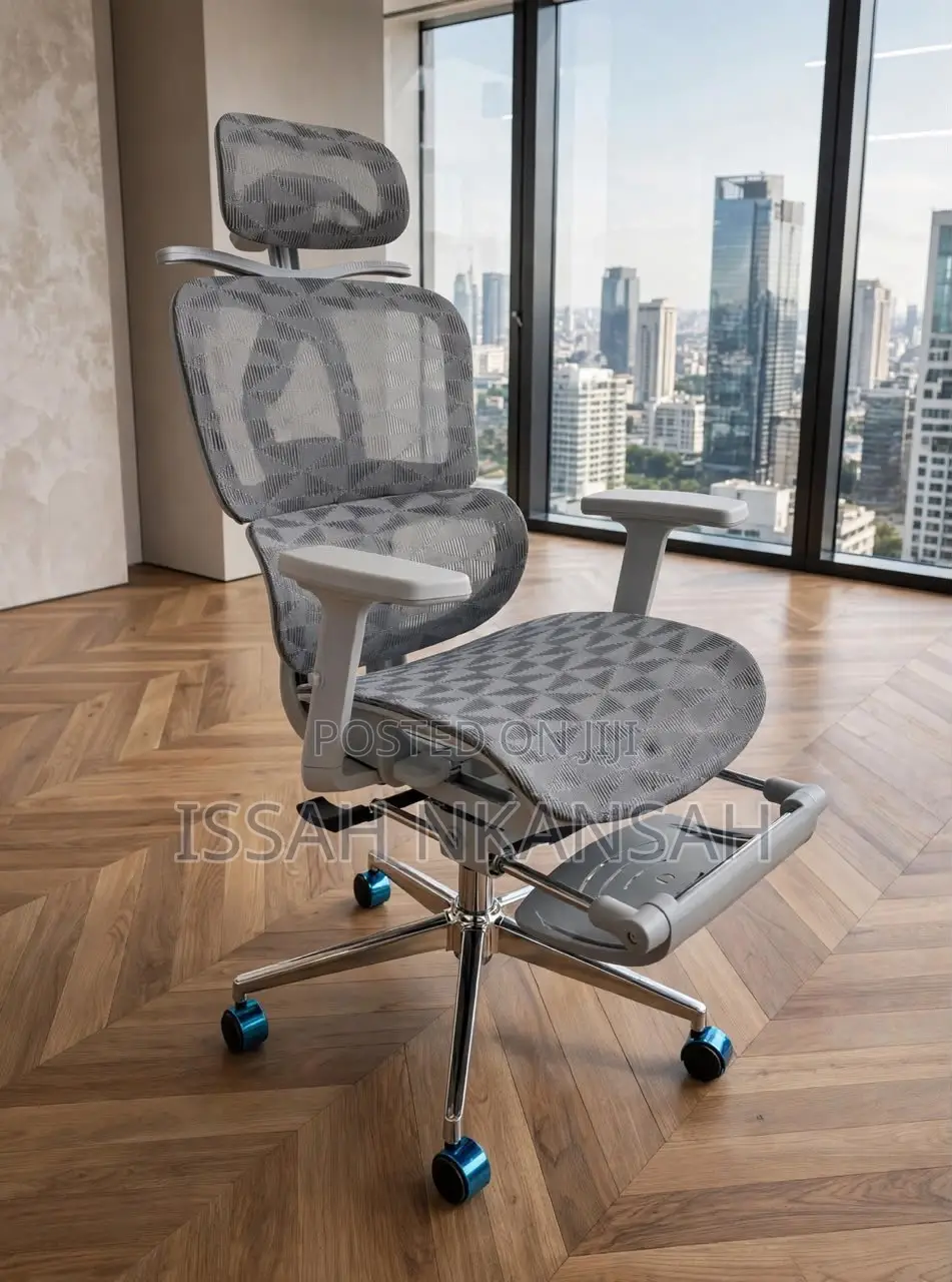 Grey Ergonomic With Foot Wrest