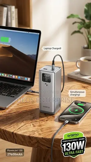 Oraimo 130W High-Speed Power Bank (For Charging Laptops Phones)