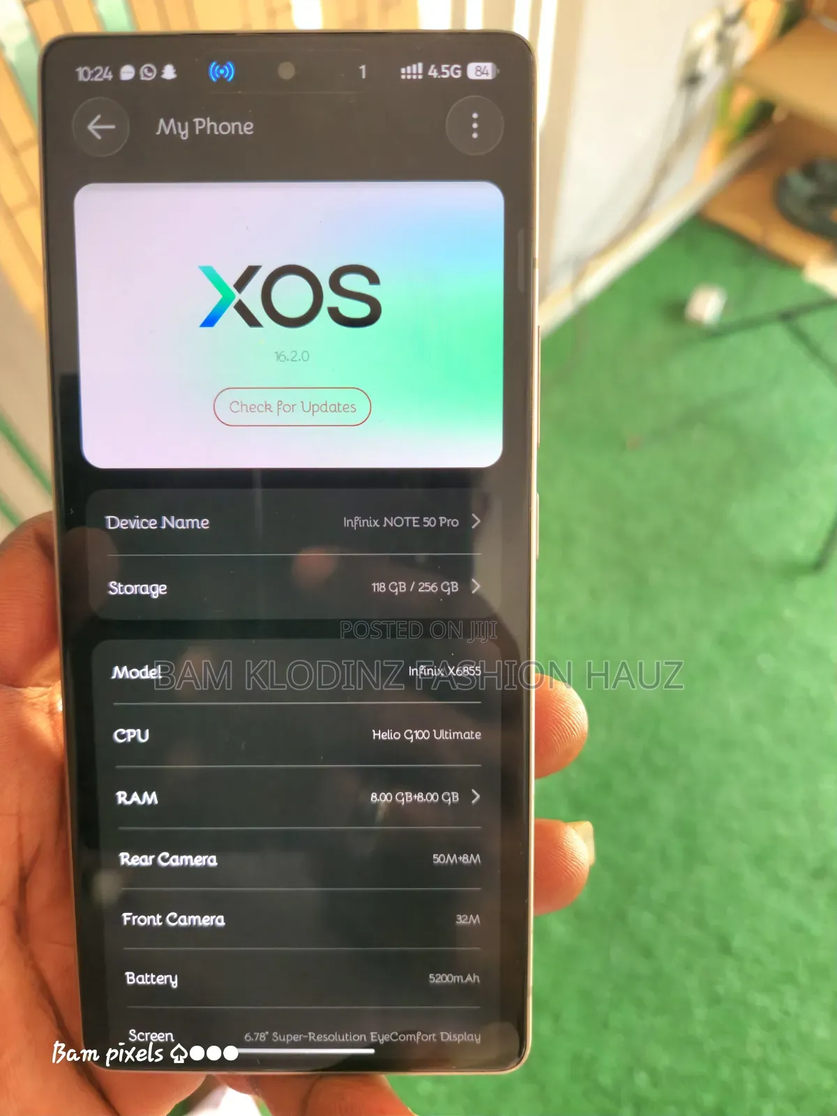 Infinix Note 50 Pro 4G 256 GB Gold