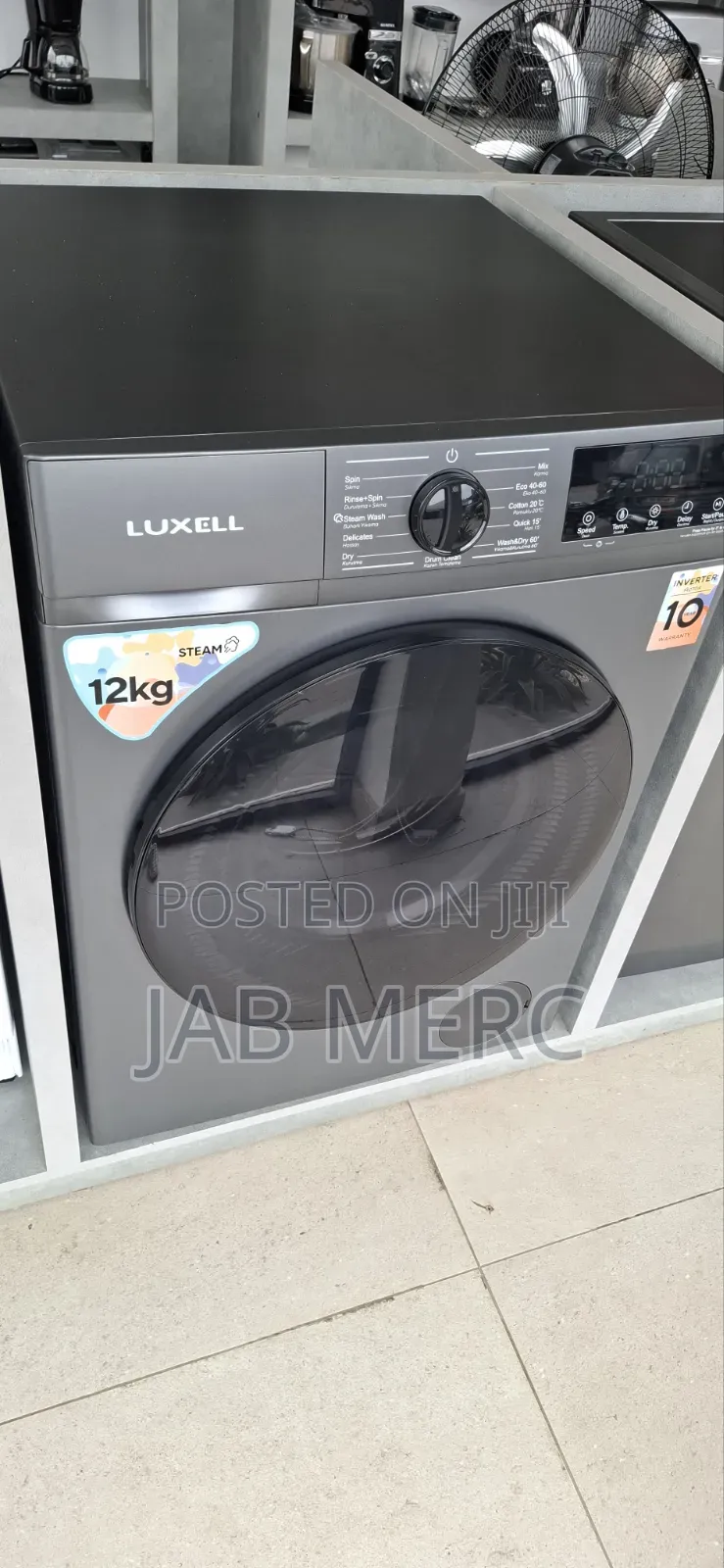 12kg Wash and Dryer Combo Washing Machine Steam Brand New