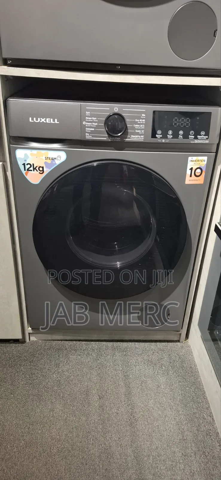 12kg Wash and Dryer Combo Washing Machine Steam Brand New