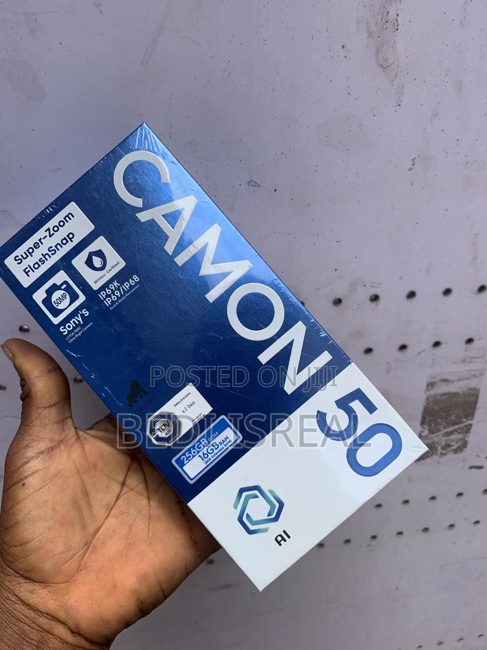 New Tecno Camon 50 256 GB Orange