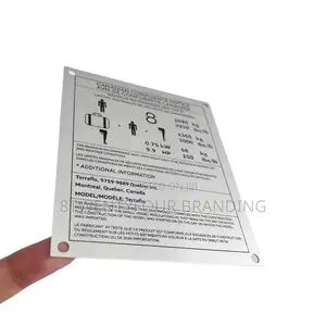 Metallic Tags/Labels for Machines