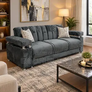 Brand New Ash Fabric 3 in One Sofa