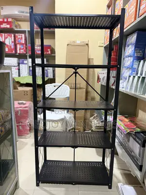 5-Tier Foldable Metal Storage Rack