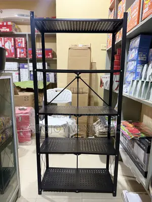 5-Tier Foldable Metal Storage Rack