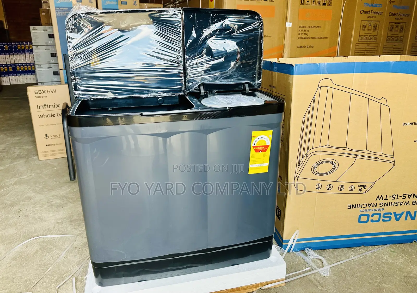 Simple Laundry With Nasco 15KG Top Semi Auto Washing Machine