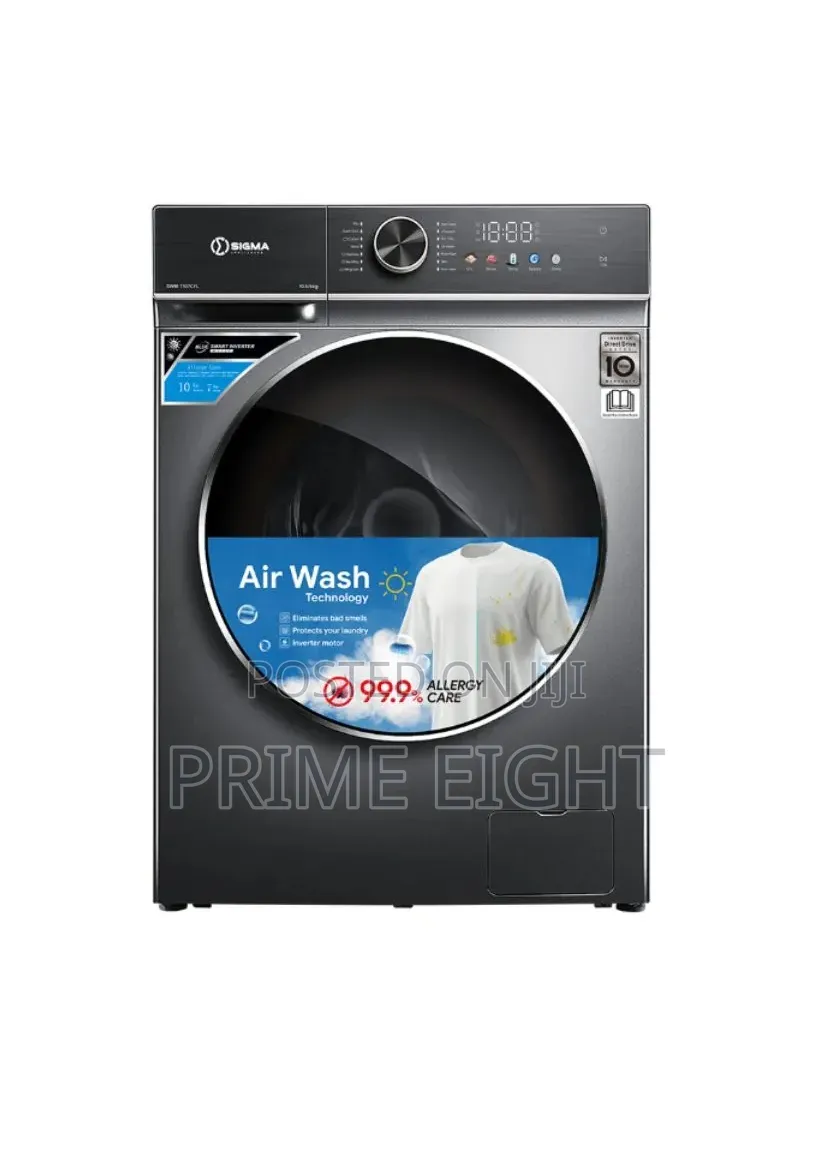SIGMA 10.6 KG/6KG Washing Machine Dark Grey SWM-T107CFL