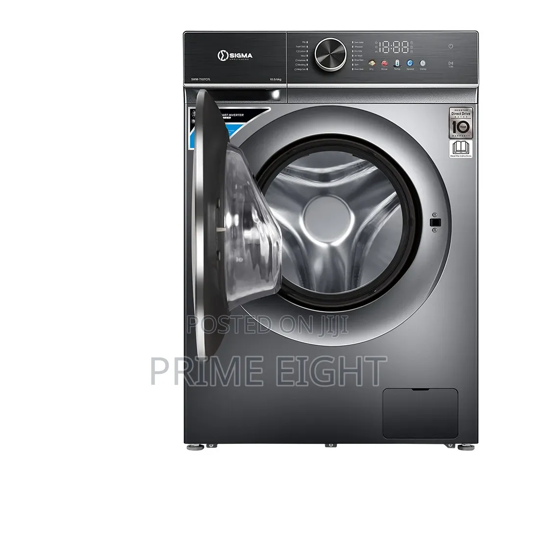 SIGMA 10.6 KG/6KG Washing Machine Dark Grey SWM-T107CFL