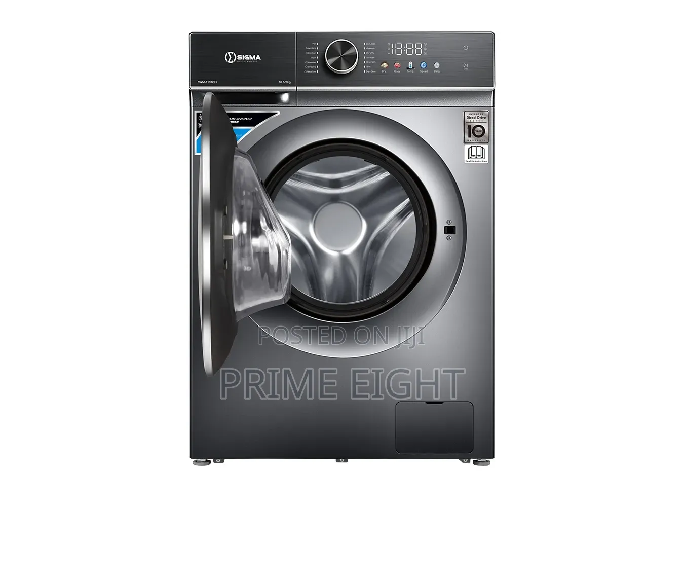 Sigma Combo 10.6kg/6kg Washing Machine Dark Grey SWM-T107cfl