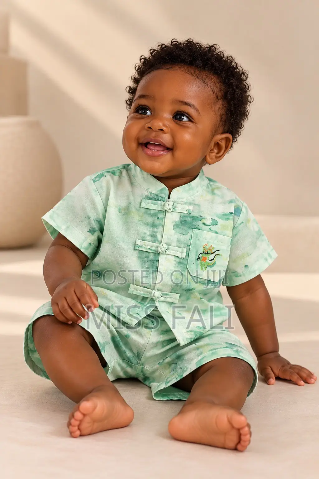Jade Mandarin Set. 9-12Months