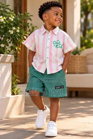 Cool Kid Stripe Set. 5-6Years