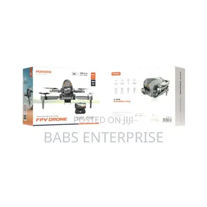 Porodo AeroVision RC Drone With Electric Regulation Dual Camera- Black