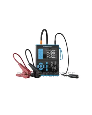 Powerology 15200mAh Portable Power Bank Jump Starter Tire Inflator OBD