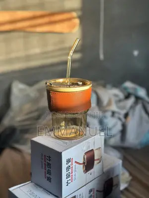 450 Ml Slub Glass Bottle/Cup